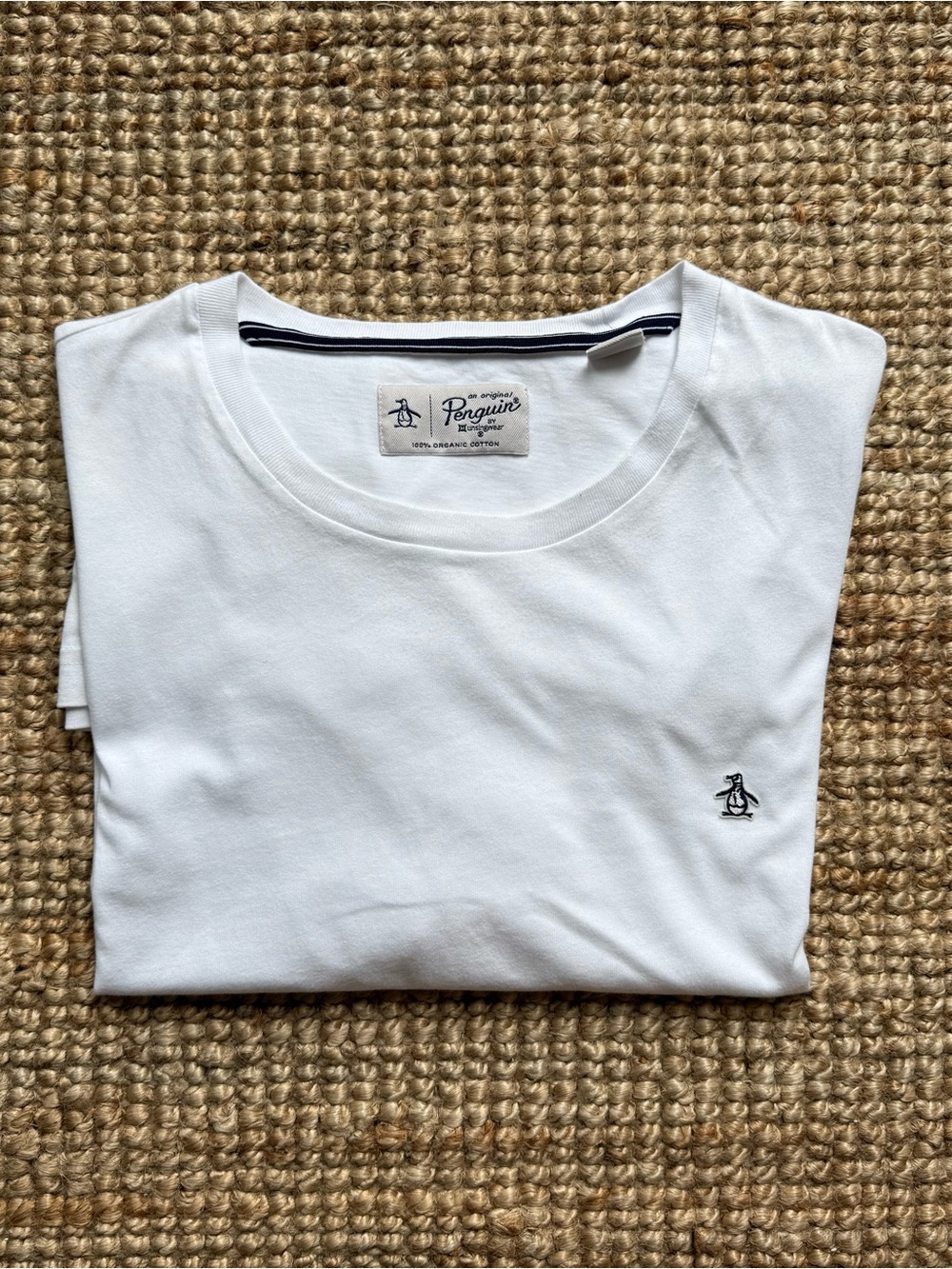 Original Penguin Men's White Crew Neck T-Shirt Sz XXL